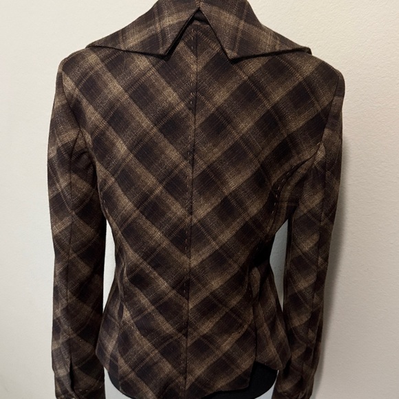 BCBGMaxAzria Tan and Brown Blazer - Picture 2 of 7